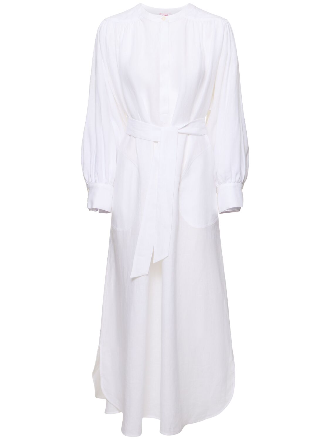 Eres Aimee Linen Maxi Dress In White
