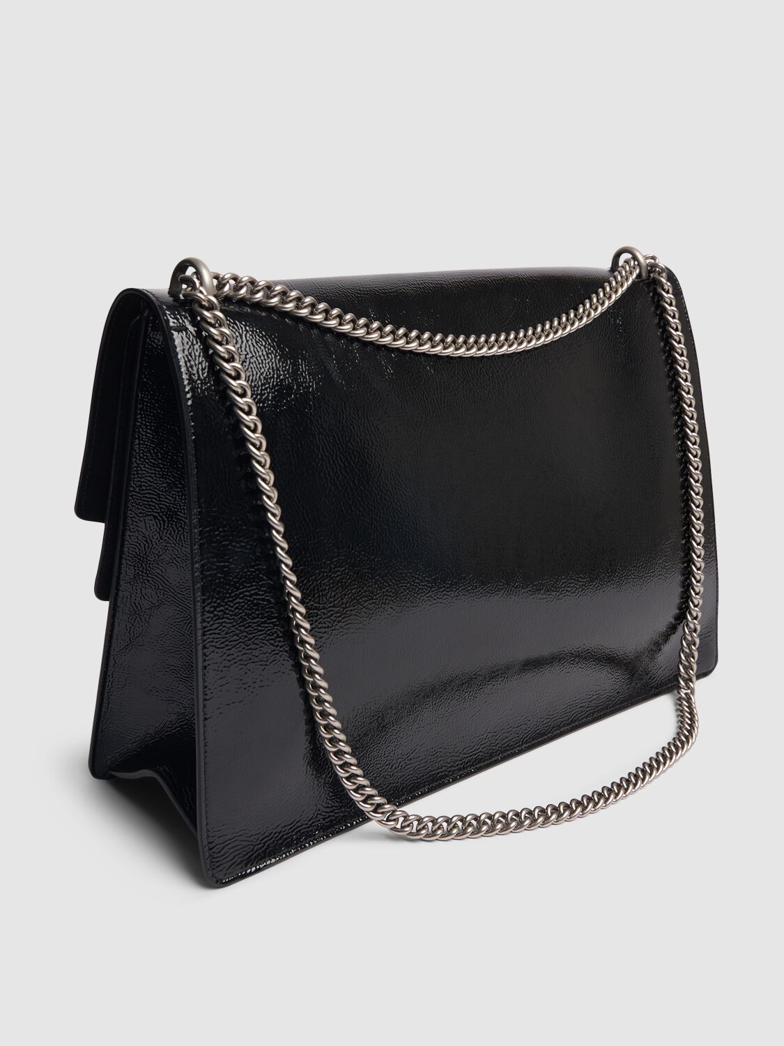 Shop Gucci Dionysus Leather Shoulder Bag In Black