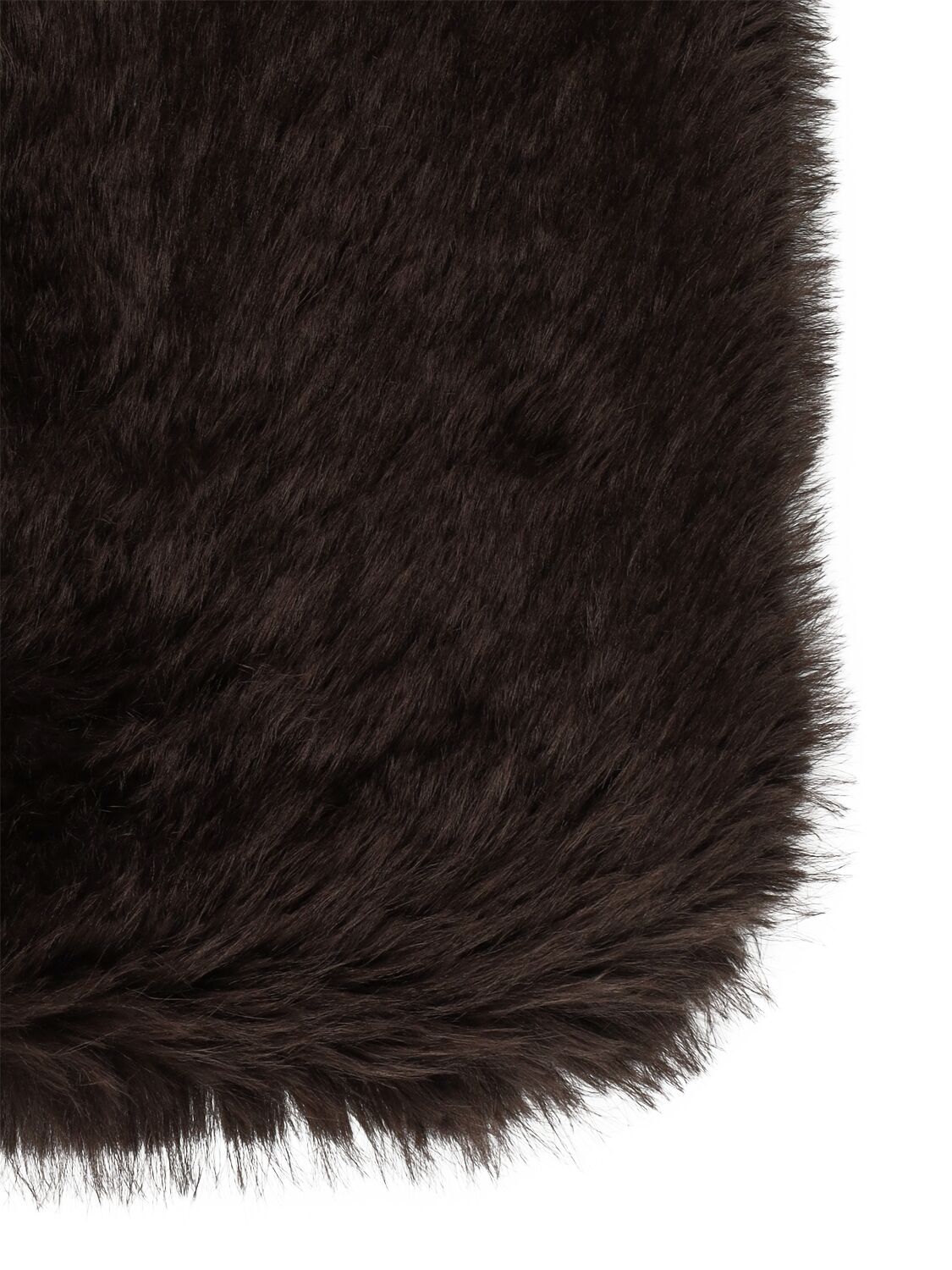 Shop Totême Faux Fur Scarf In Beaver Brown