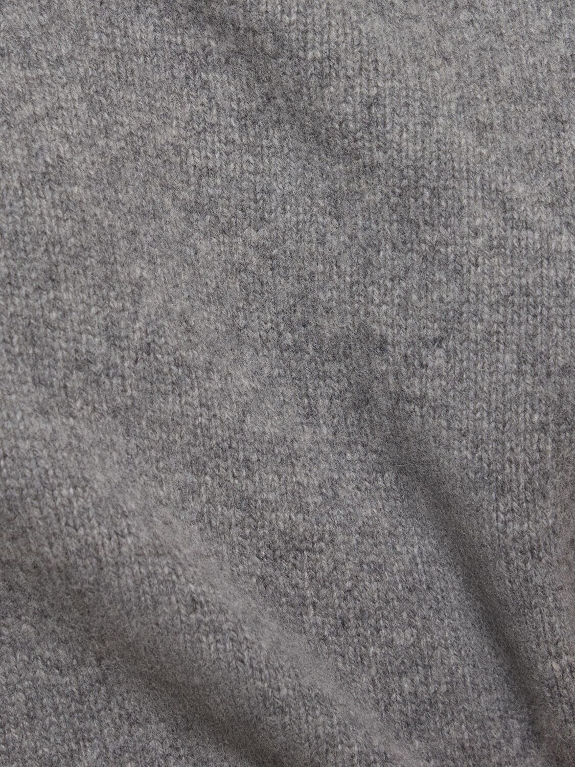 Shop Totême Wool & Cashmere Hoodie In Heather Grey