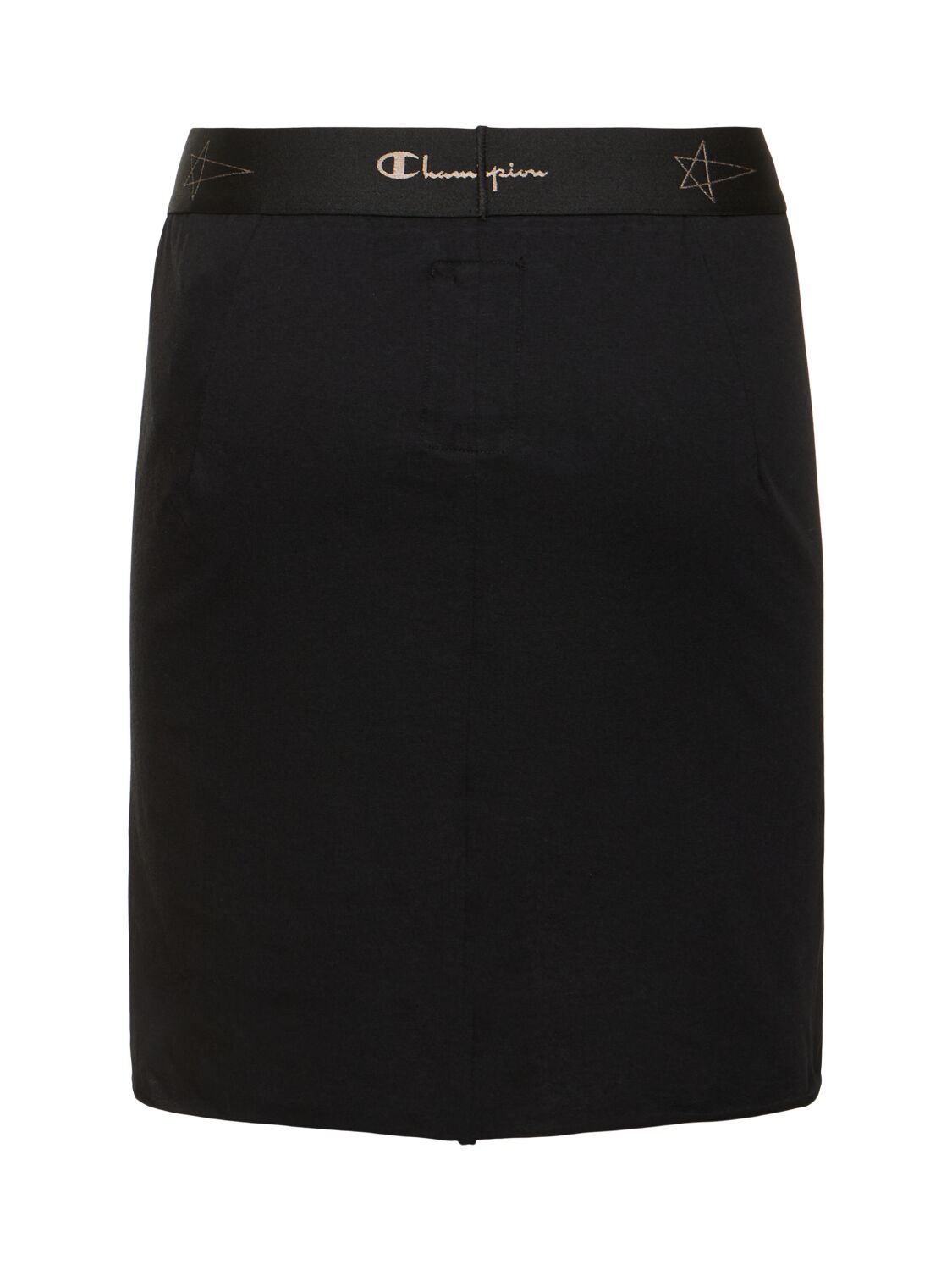 Shop Rick Owens Champion Logo Jersey Mini Skirt In 블랙