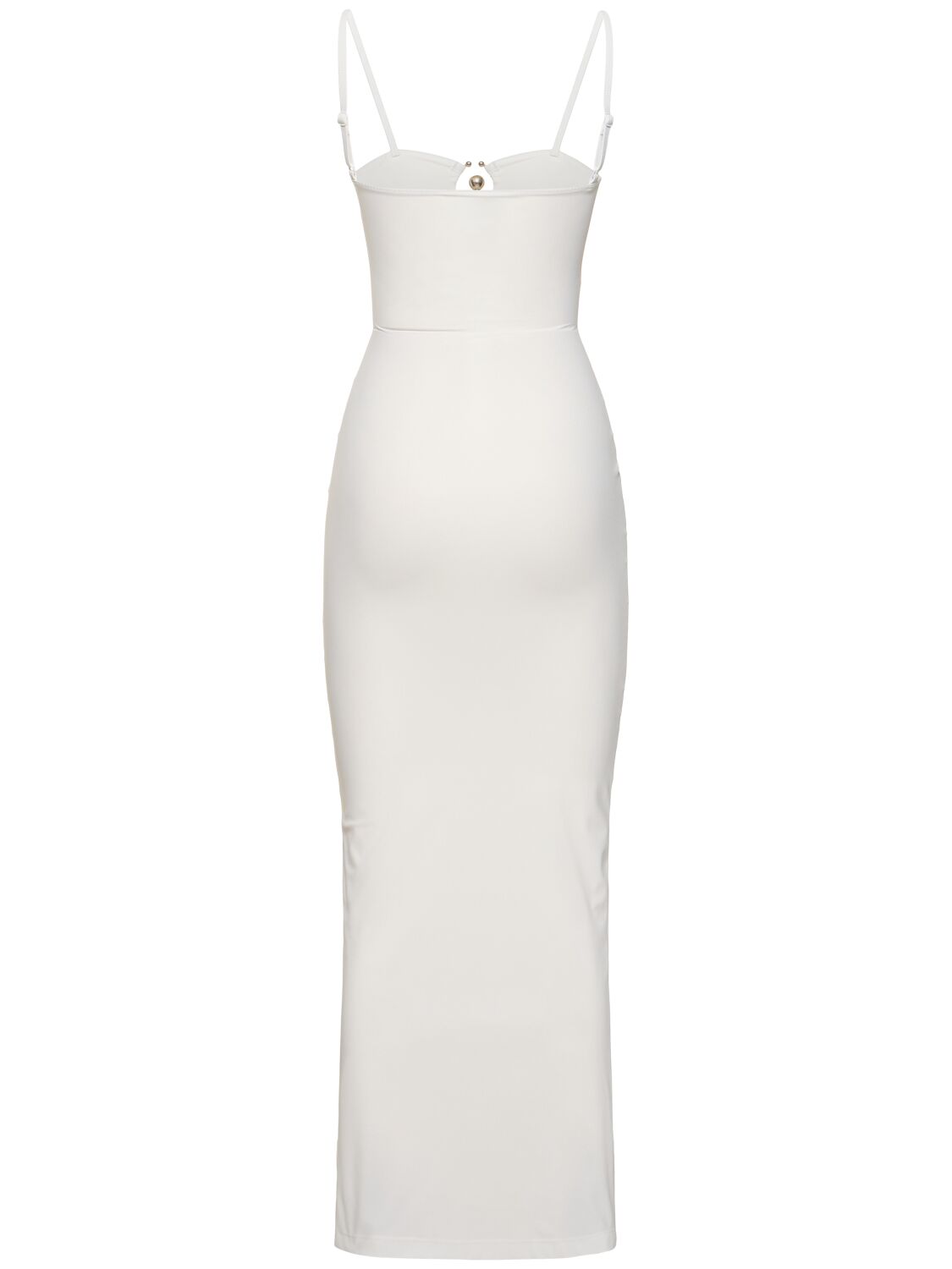 Shop Christopher Esber Cutout Midi Dress In White