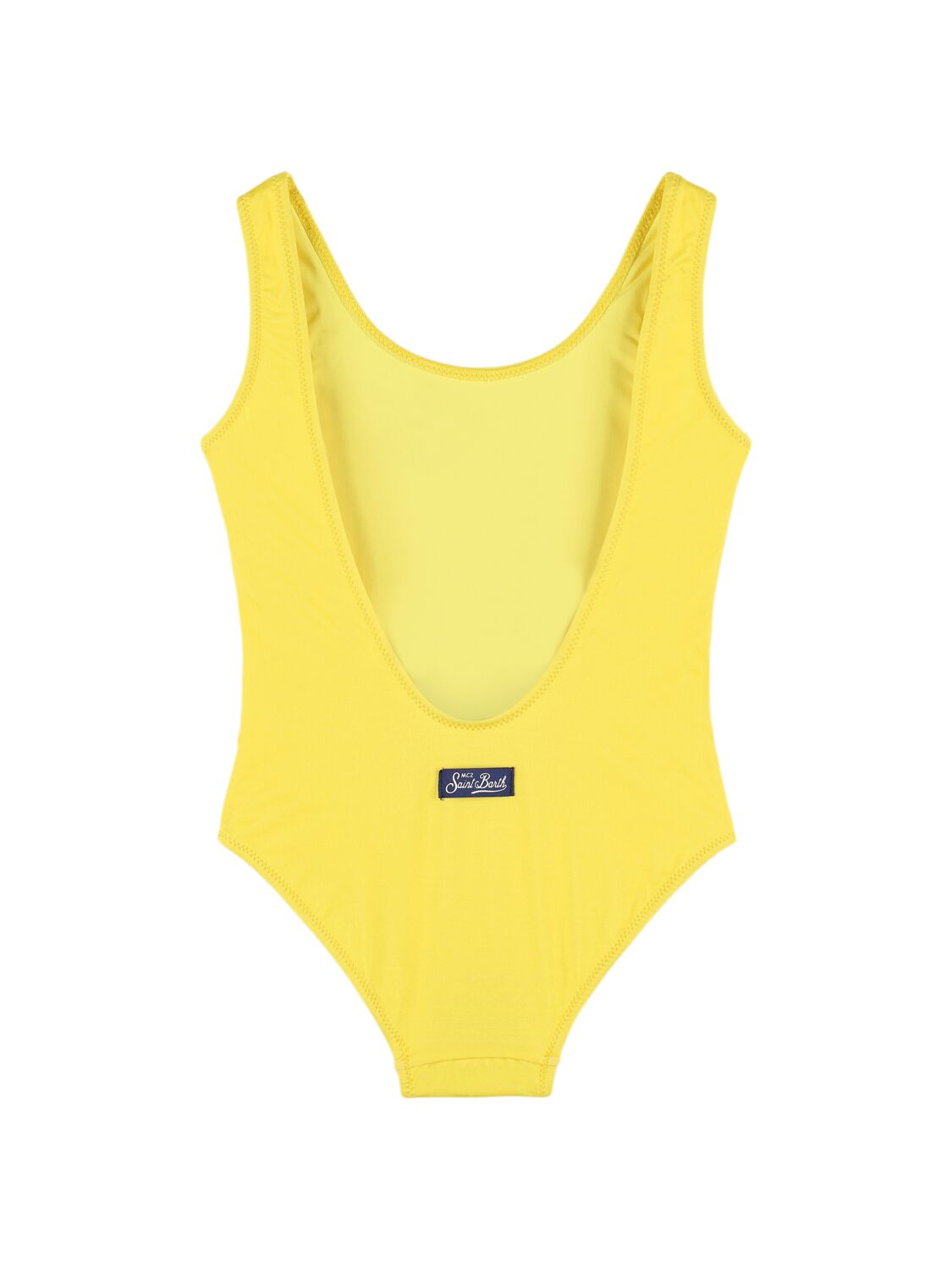 Shop Mc2 Saint Barth Minnie One Piece Swimsuit In Yellow