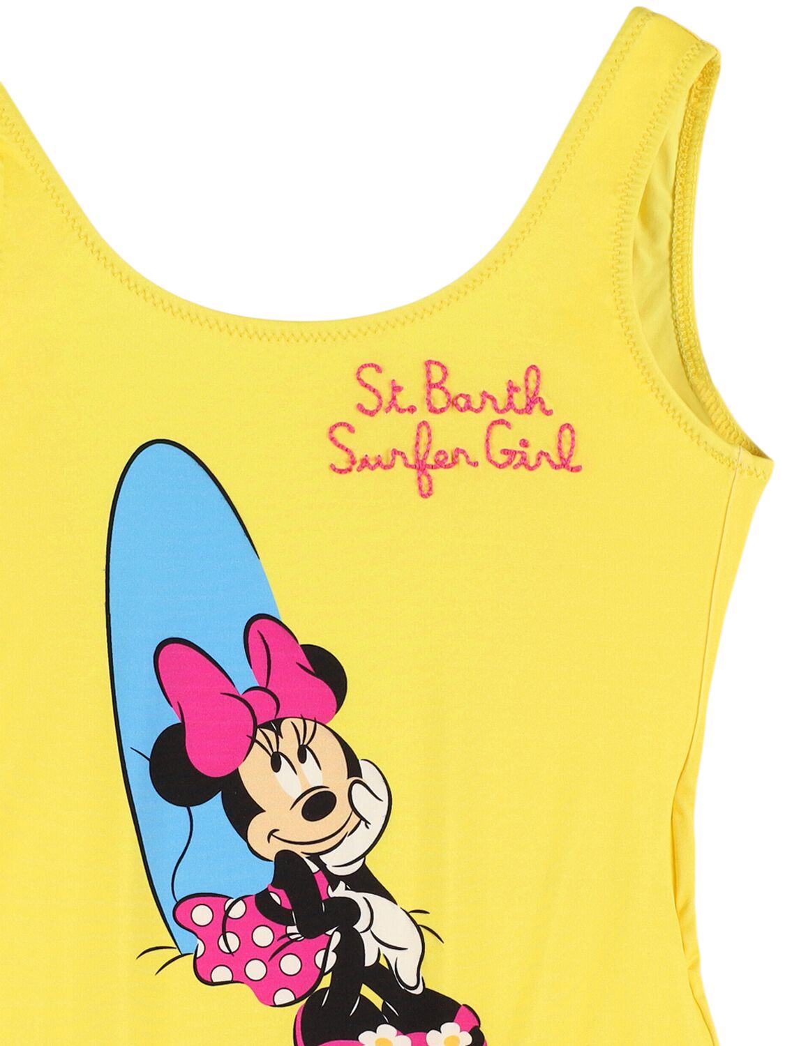 Shop Mc2 Saint Barth Minnie One Piece Swimsuit In Yellow