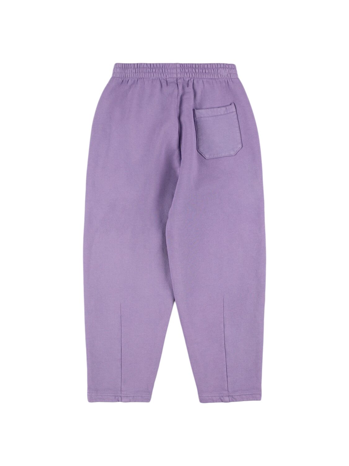 Shop Bobo Choses Cherry Embroidered Cotton Sweatpants In Light Purple