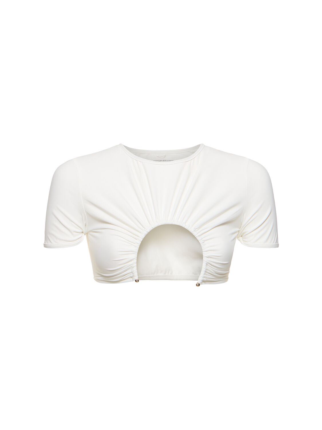 Christopher Esber Metal Ring T-shirt In White