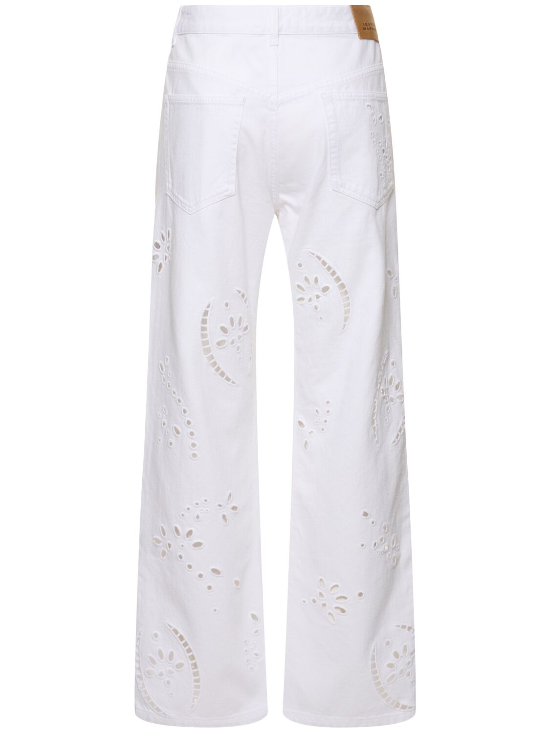 Shop Isabel Marant Irina Cotton Pants In White