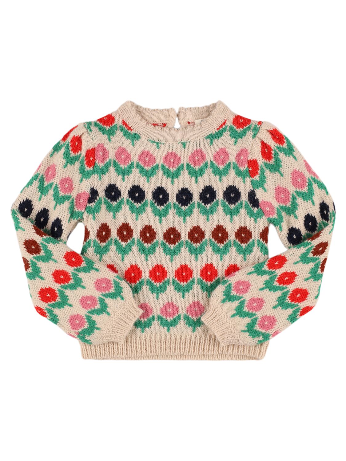 Hello Simone Cleophee Wool Blend Knit Sweater In Multicolor