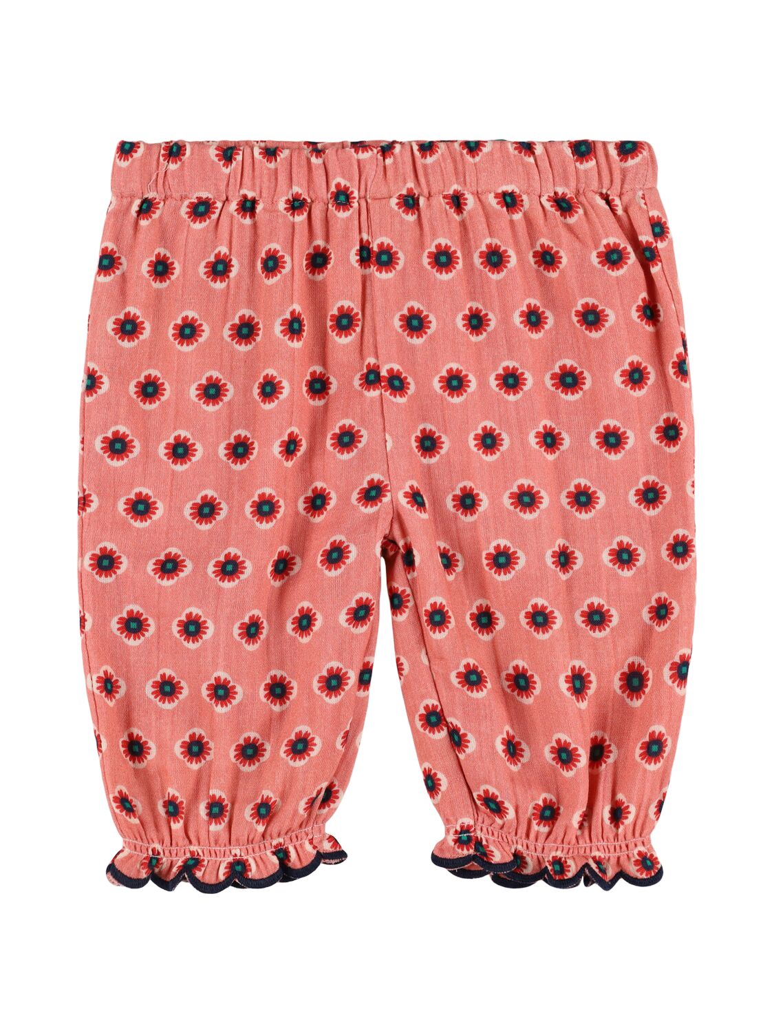 Hello Simone Mignon Printed Cotton Muslin Pants In Pink