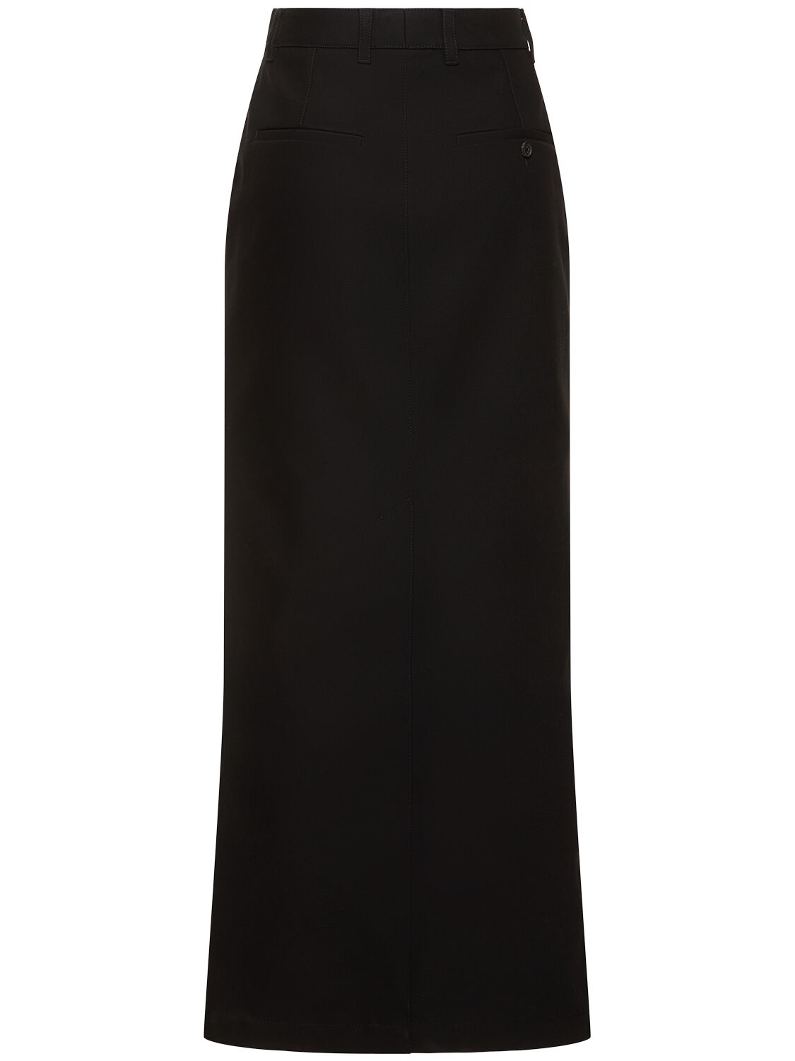 Shop Wardrobe.nyc Cotton Drill Maxi Column Skirt In Black