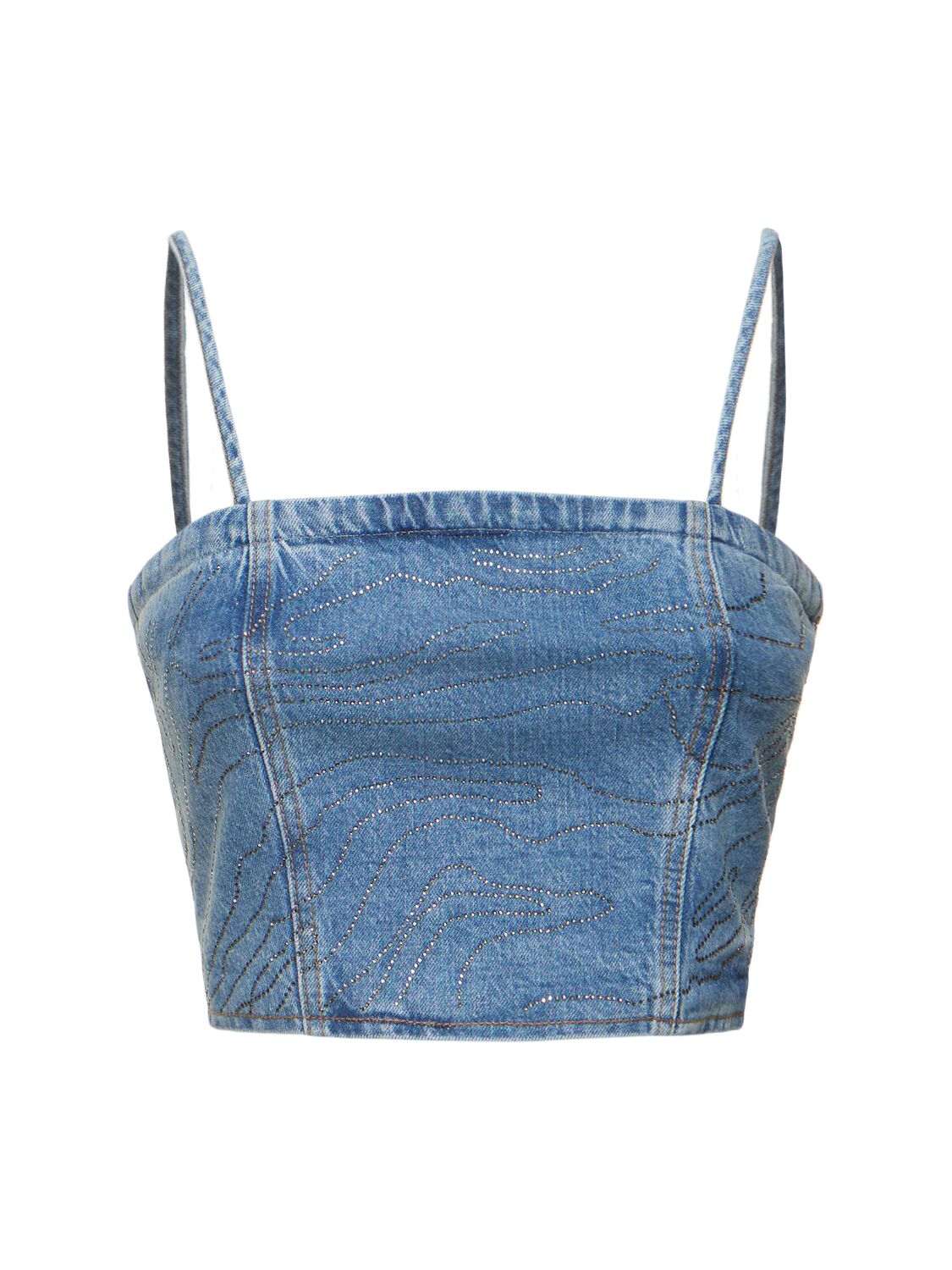 Emili Embellished Denim Top