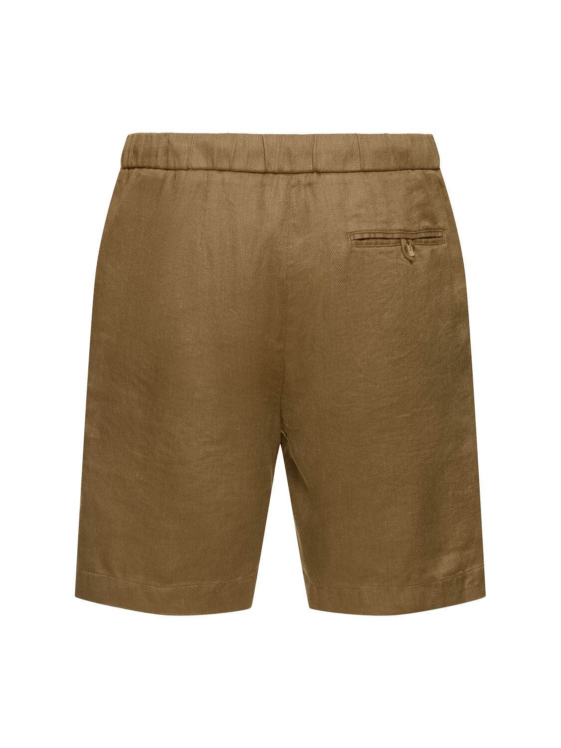 Shop Frescobol Carioca Felipe Linen & Cotton Shorts In Spinach