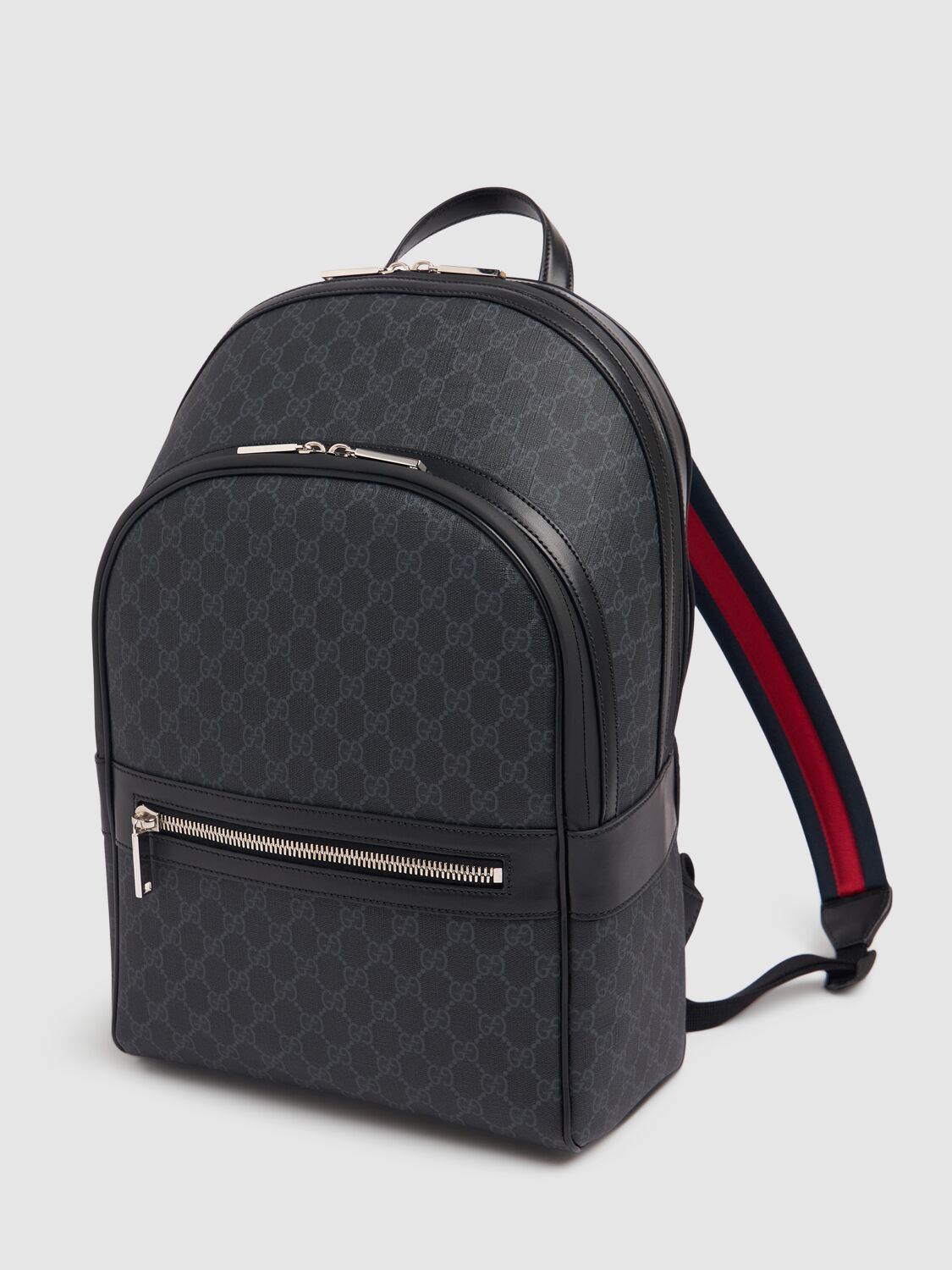 Shop Gucci Gg Supreme Canvas Backpack In Black