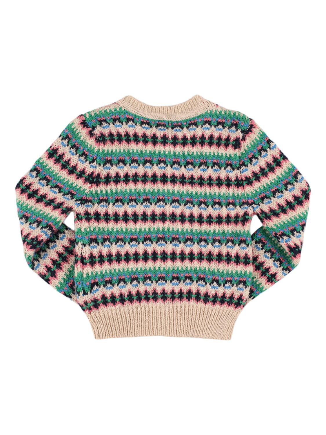 Shop Hello Simone Jodie Wool Blend Knit Cardigan In Multicolor