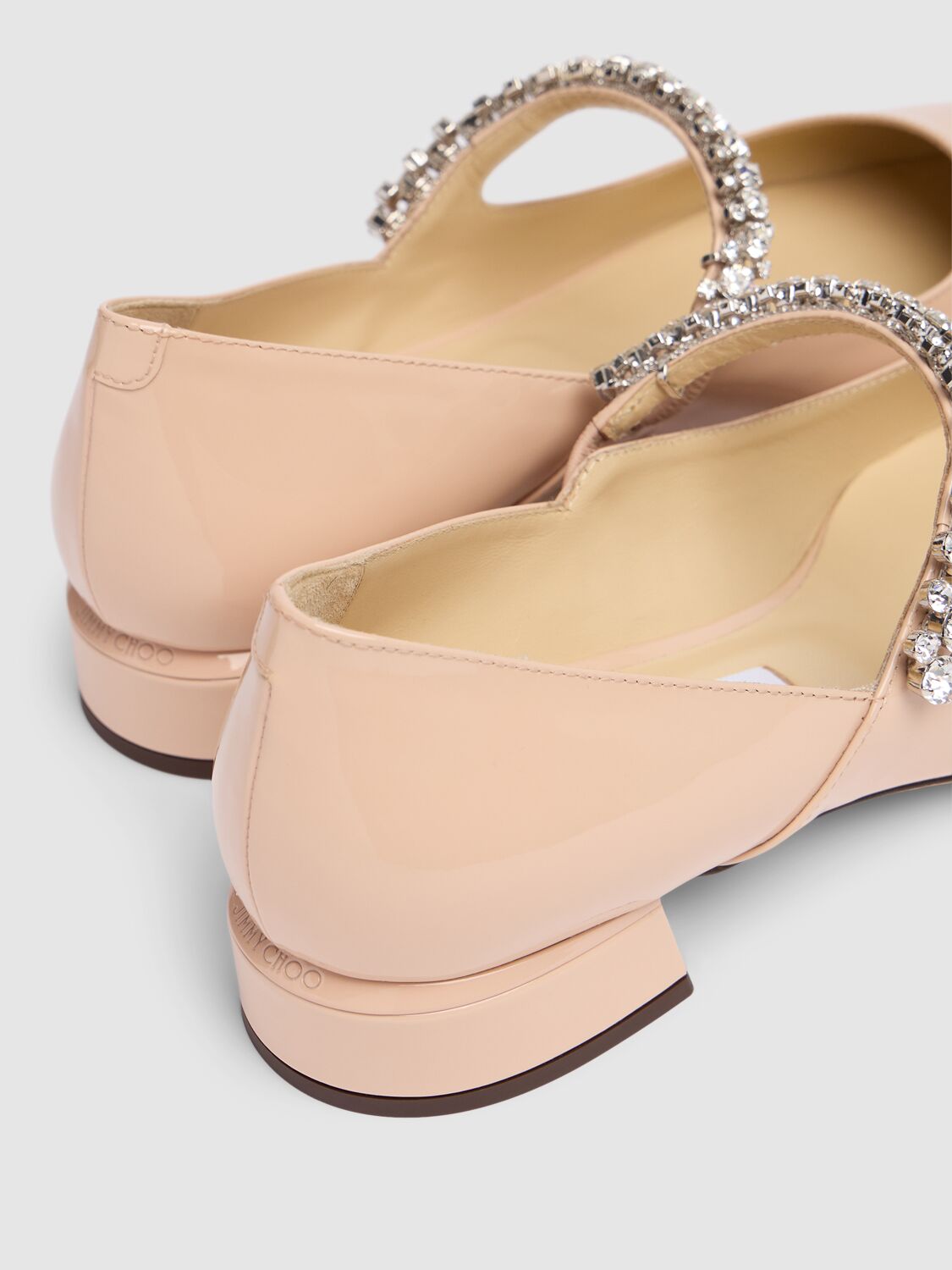 Shop Jimmy Choo 25mm Bing Leather Heels In Macaron