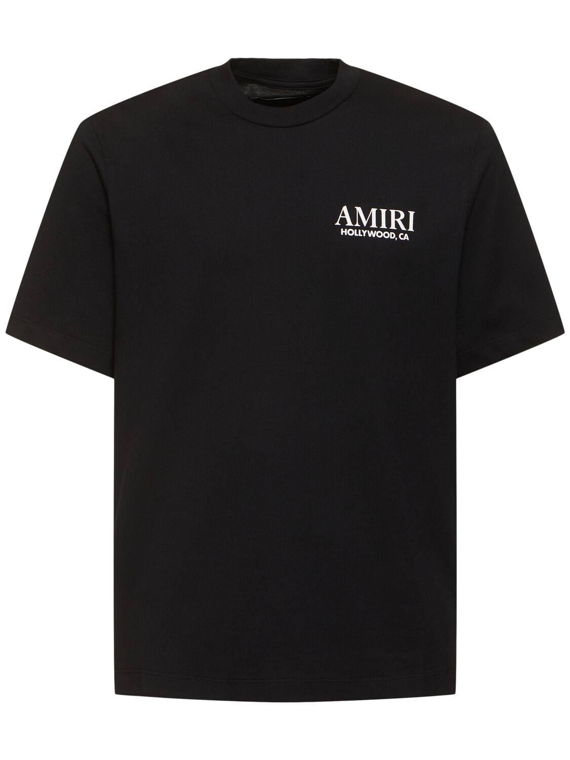 Shop Amiri Bones Stacked Cotton T-shirt In Black