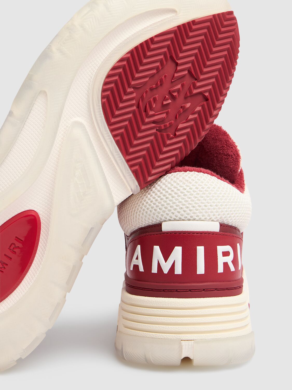 Shop Amiri Ma-1 Sneakers In Red/white