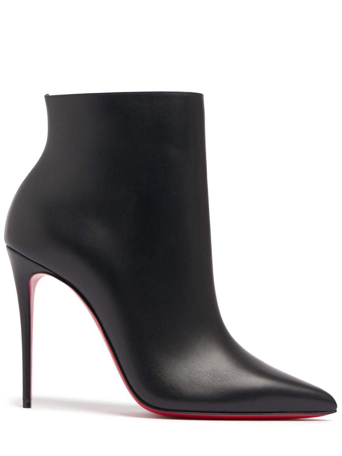 Christian Louboutin 100mm So Kate Leather Ankle Boots In Black