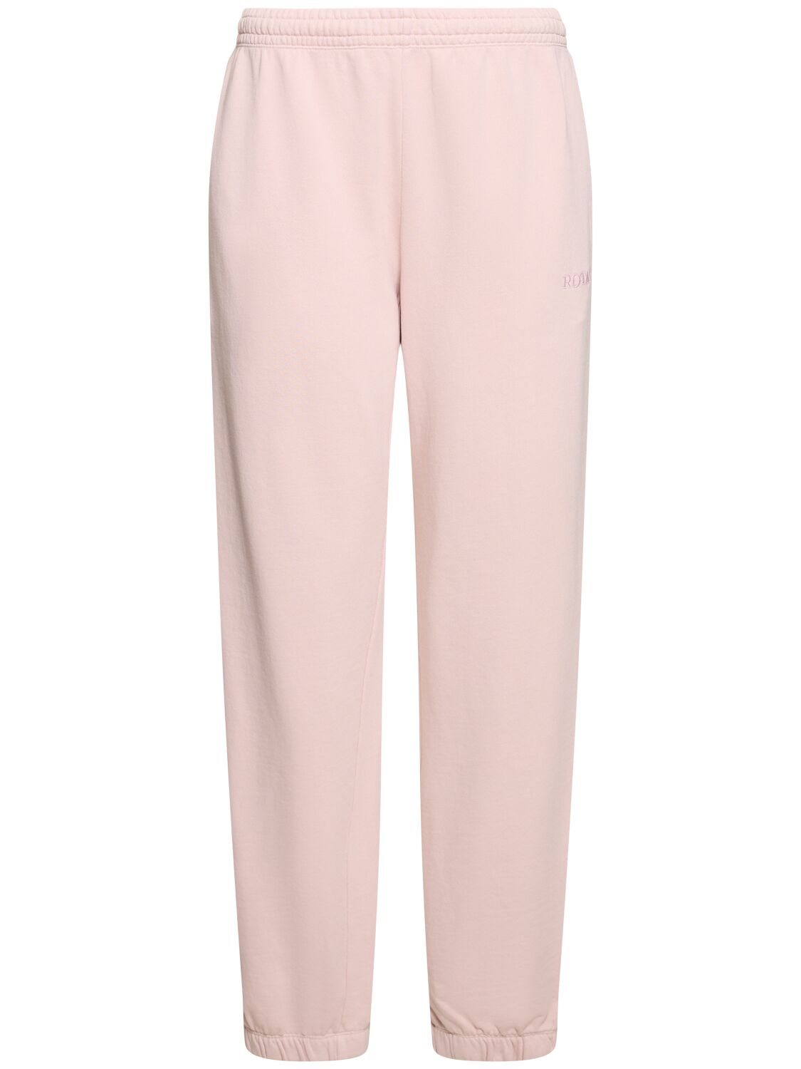 Rotate Birger Christensen Mimi Cotton Jersey Sweatpants In Pink