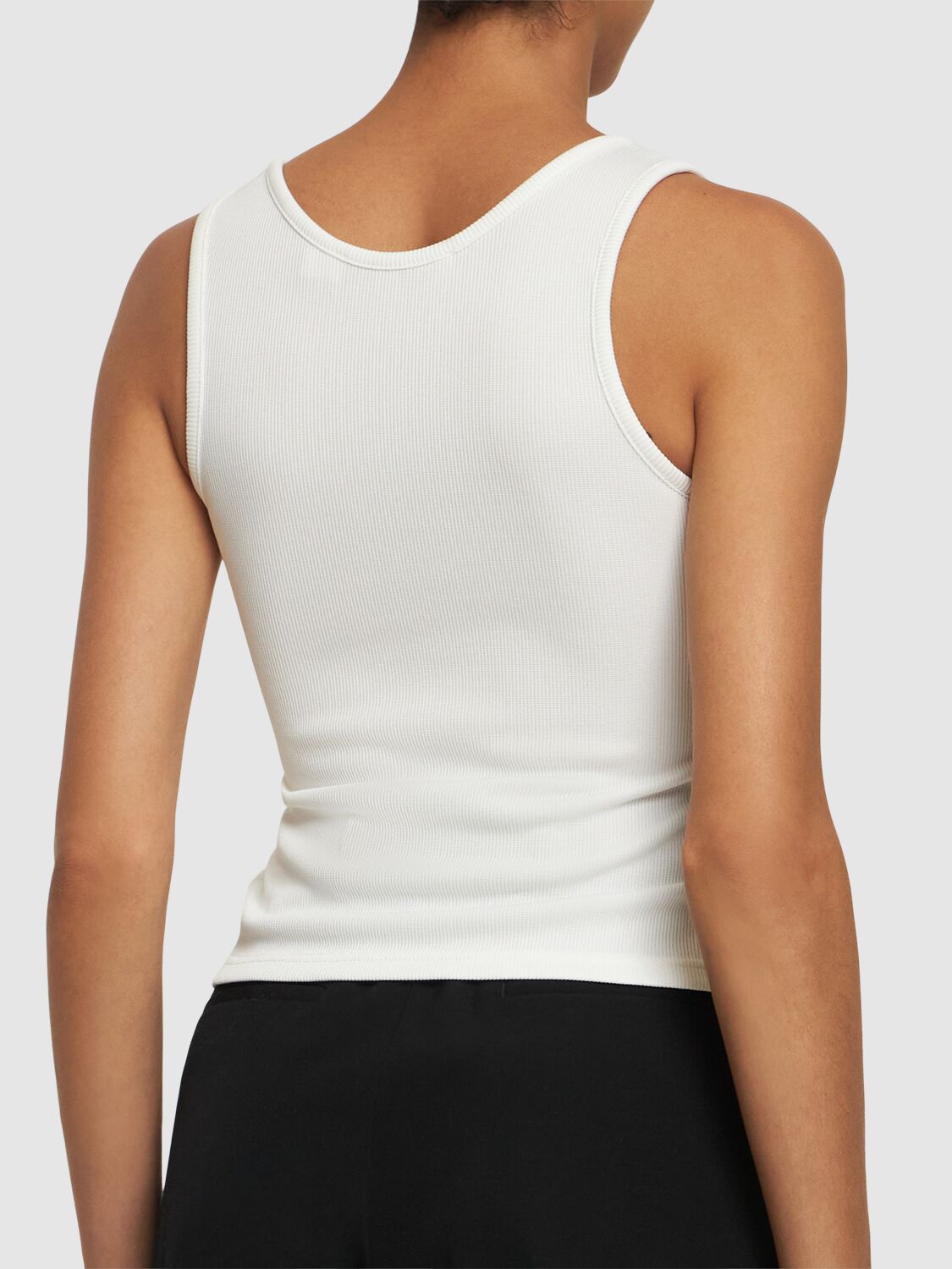 Shop Christopher Esber Twisted Cutout Tank Top In White