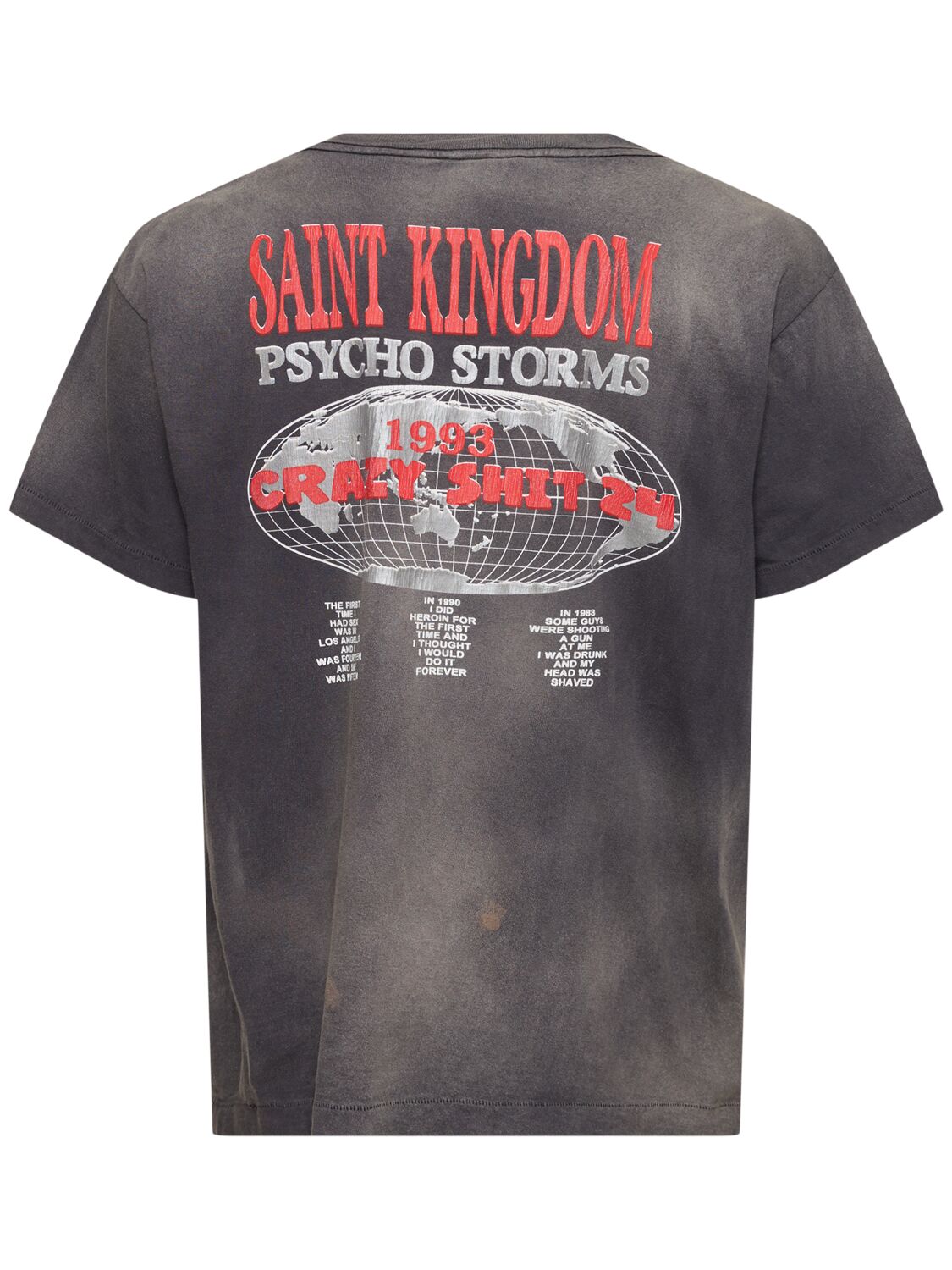 Shop Saint Michael Lastman X Saint Mxxxx St Kingdom T-shirt In Black
