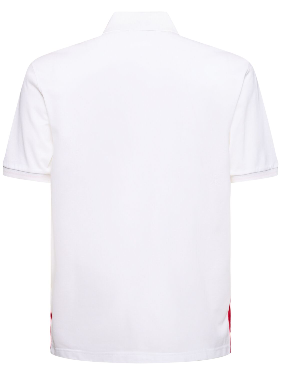 Shop Thom Browne Mercerized Cotton Piquet Polo In White