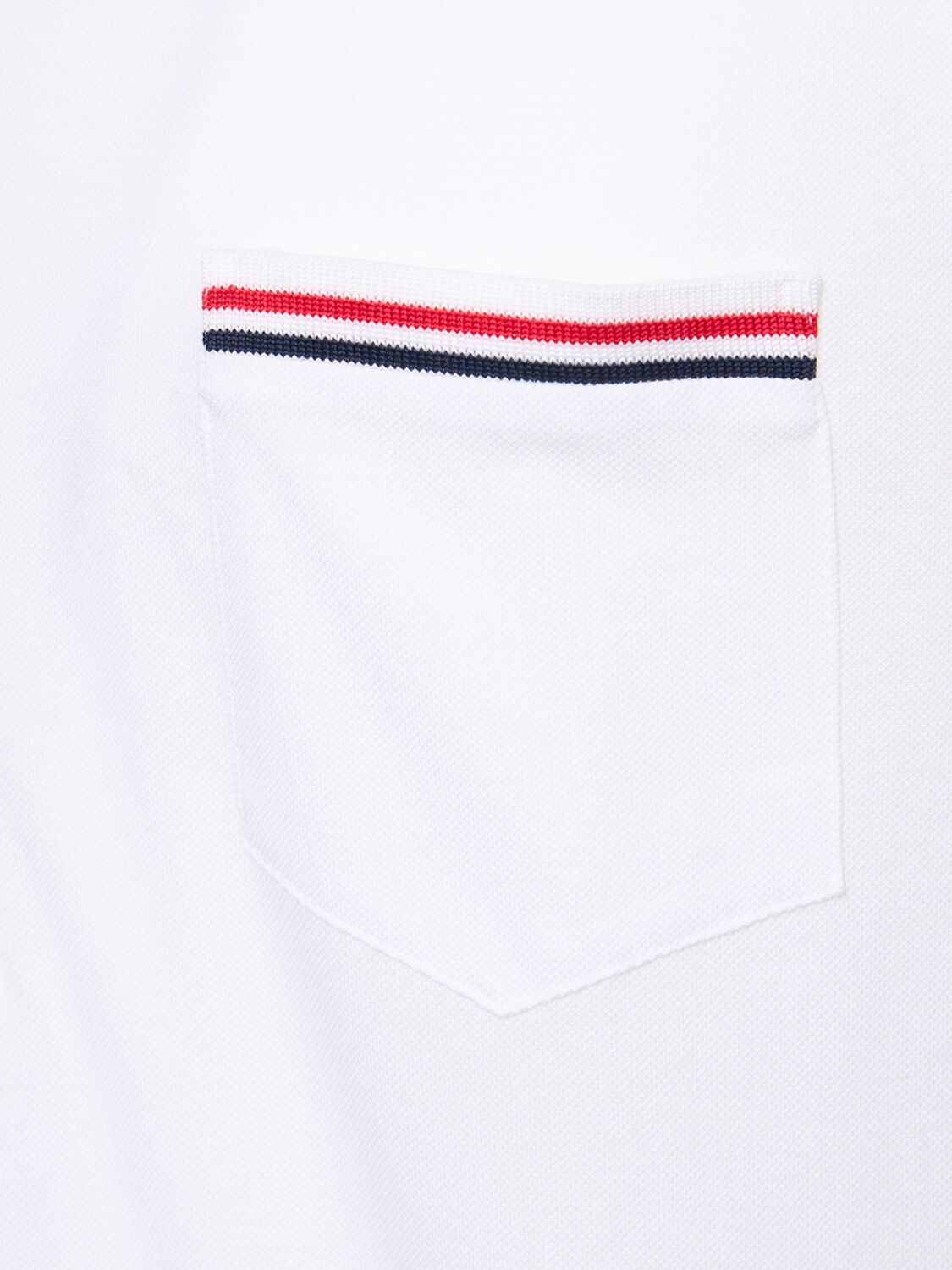 Shop Thom Browne Mercerized Cotton Piquet Polo In White