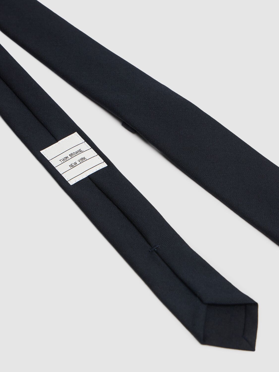 Shop Thom Browne Classic Wool Twill Tie In Navy