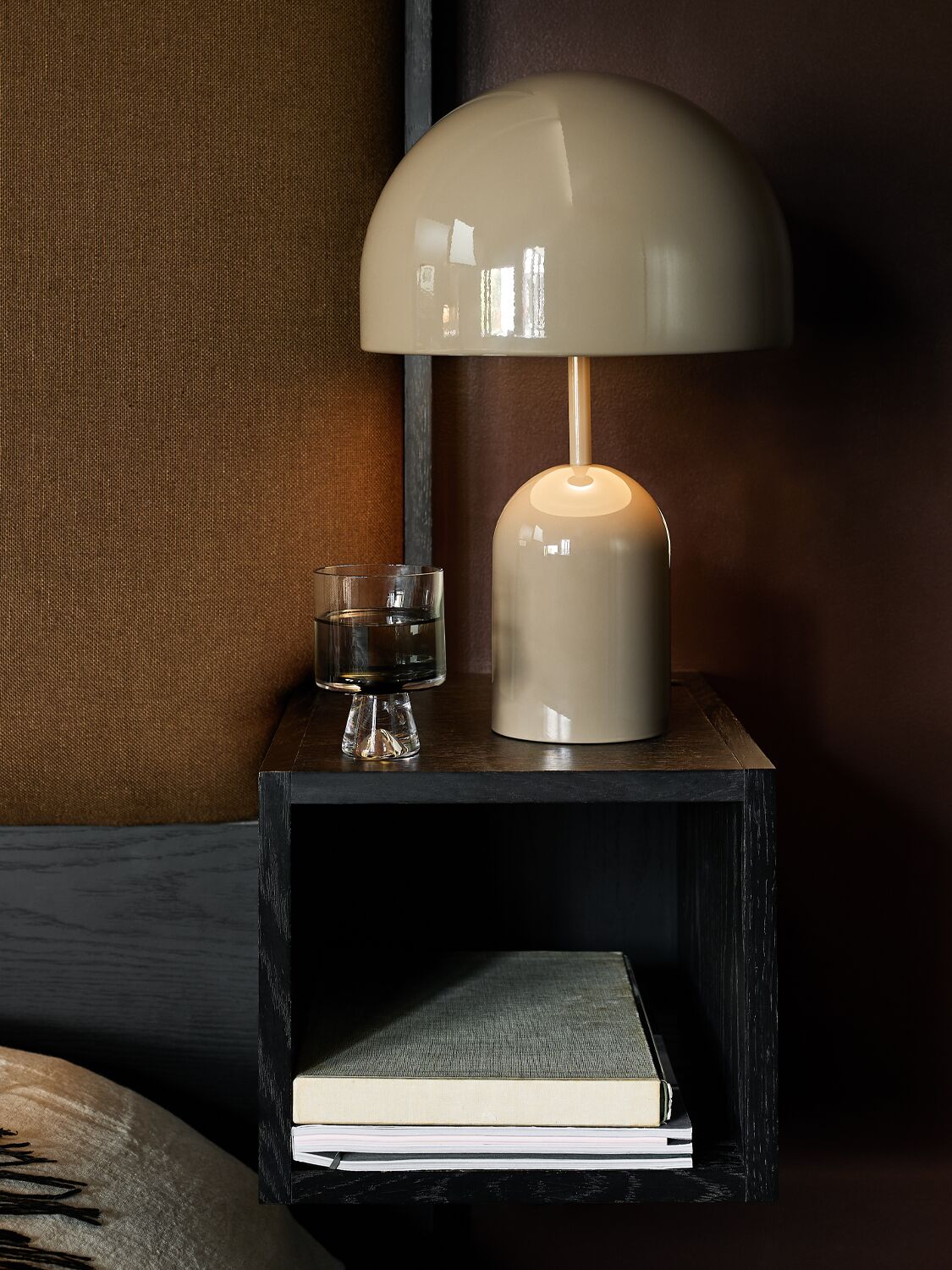 Shop Tom Dixon Bell Led Table Lamp In Grey