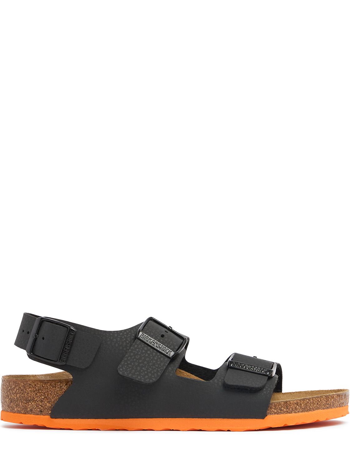 Birkenstock Milano Faux Leather Sandals In Black
