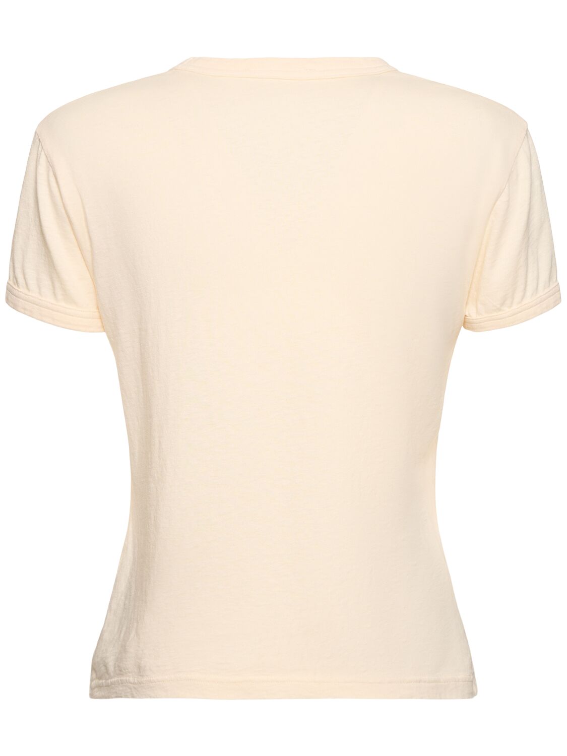 Shop Acne Studios Cotton Jersey Logo T-shirt In Light Peach