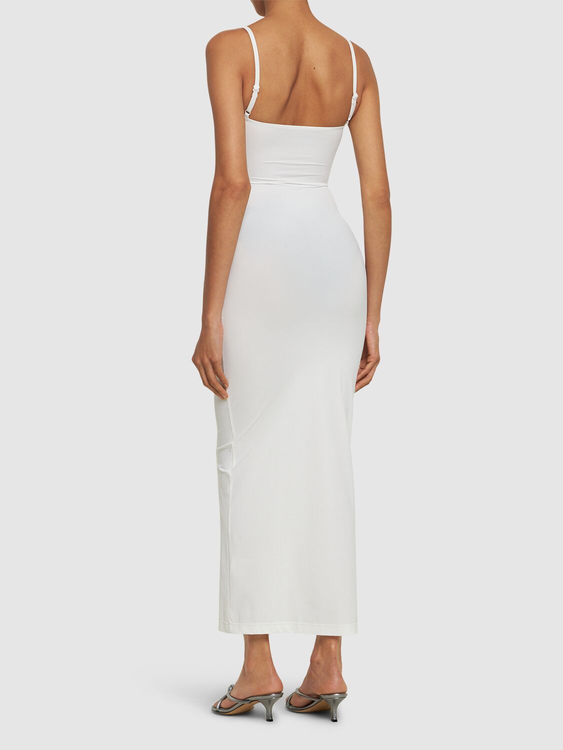 Shop Christopher Esber Cutout Midi Dress In White