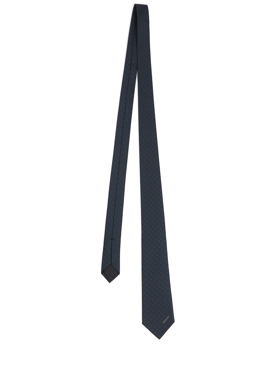 Gucci 7cm Gubit Silk Tie In Navy