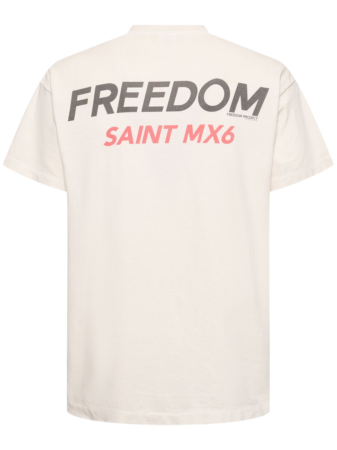 Shop Saint Michael Freedom X Saint Mx6 T-shirt In White