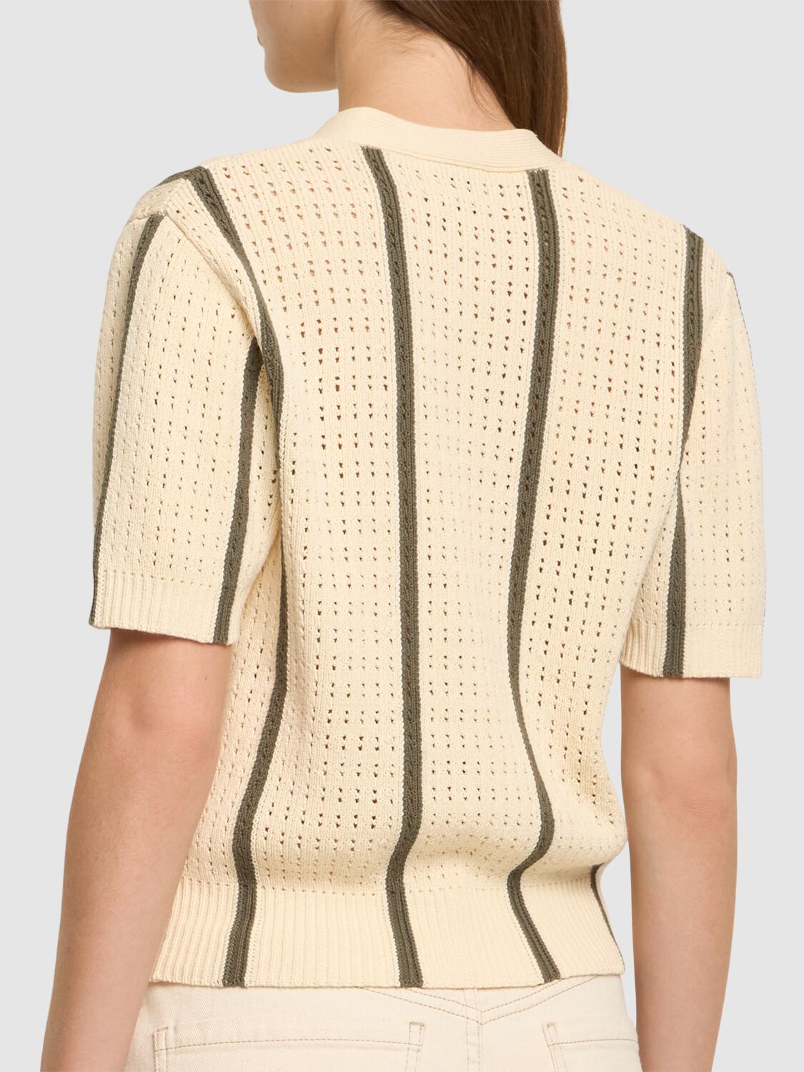 ANINE BING CAMRYN COTTON & VISCOSE CARDIGAN 