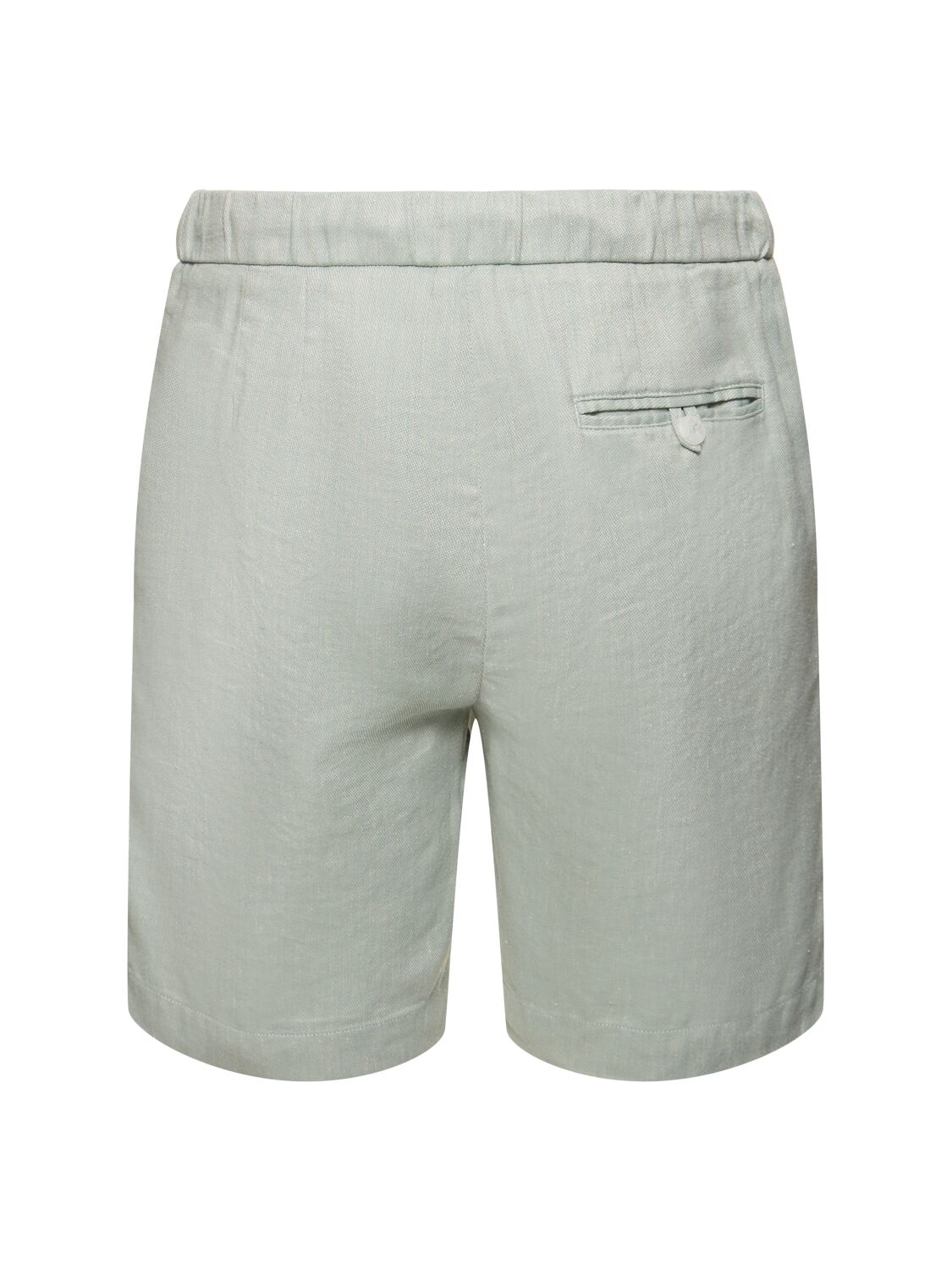 Shop Frescobol Carioca Felipe Linen & Cotton Shorts In Mineral