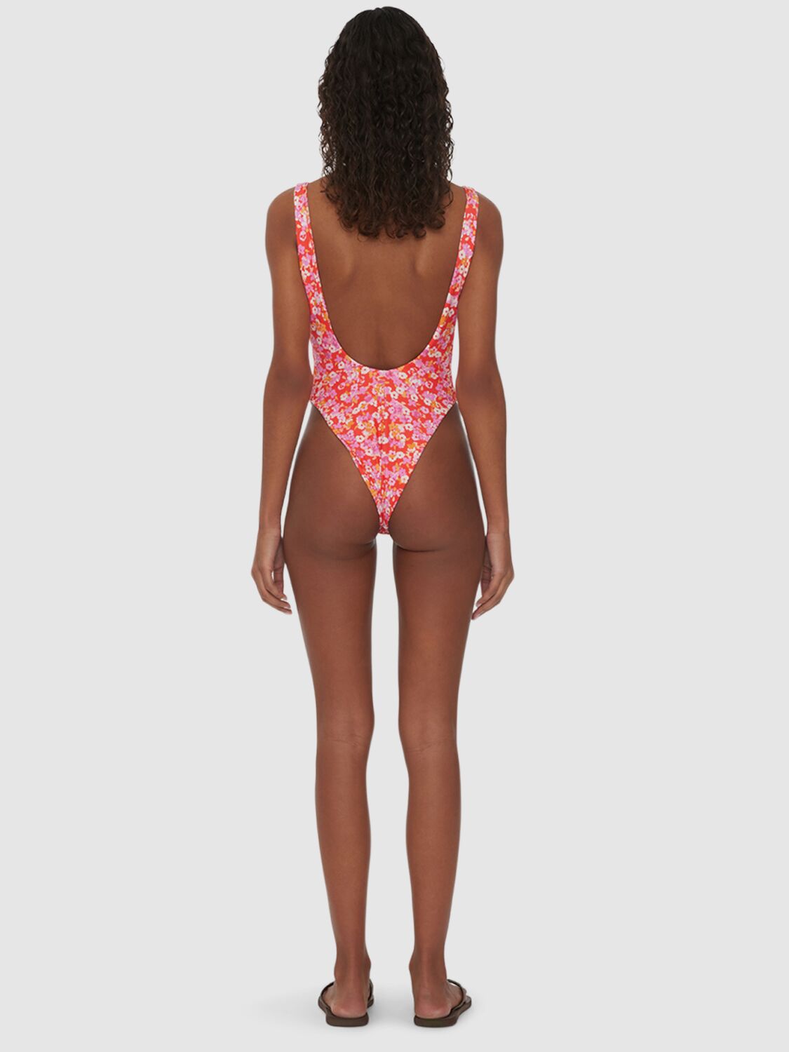 Shop Rotate Birger Christensen Reina Olga Funky One Piece Swimsuit In Red