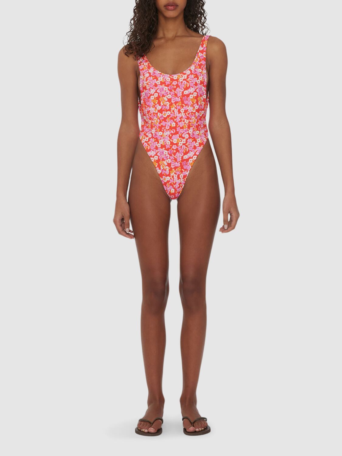 Shop Rotate Birger Christensen Reina Olga Funky One Piece Swimsuit In Red