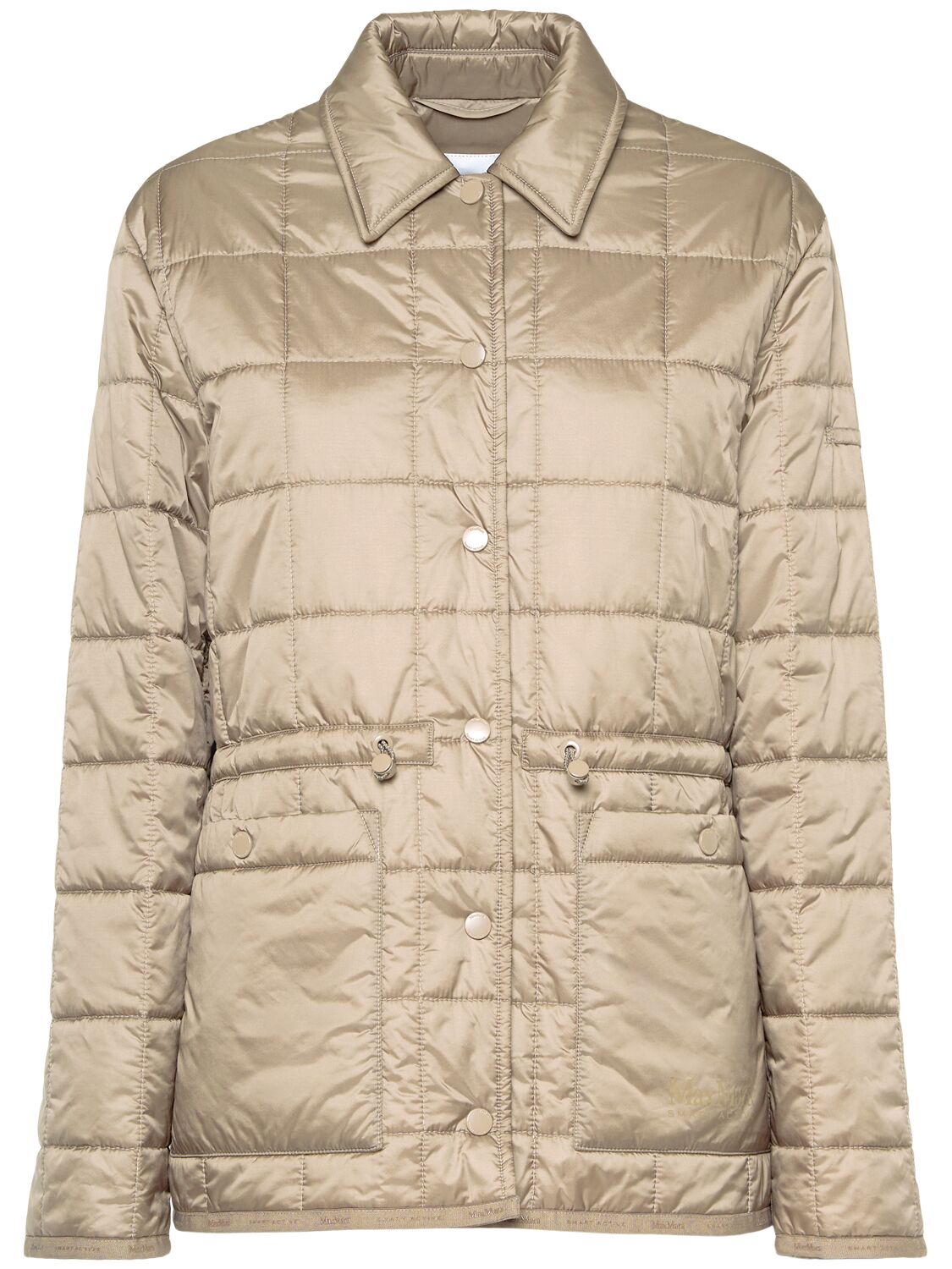 Max Mara Como Quilted Jacket In Taupe