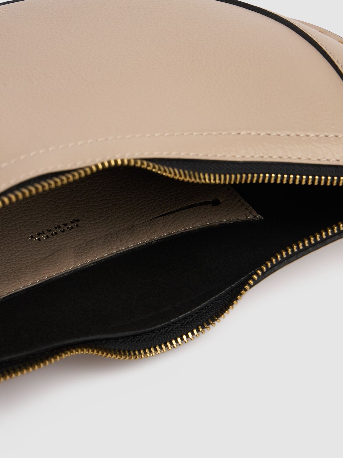 Shop Isabel Marant Naoko Grained Leather Shoulder Bag In Light Beige
