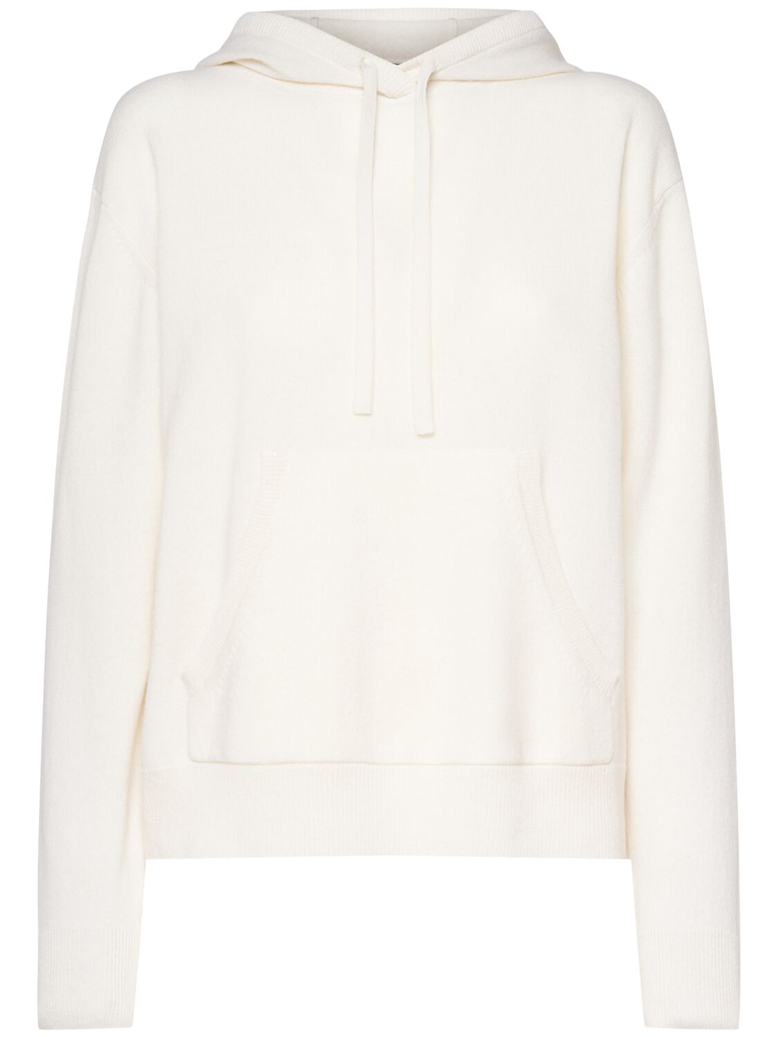 Max Mara Tenente Hooded Wool & Cashmere Sweater In White