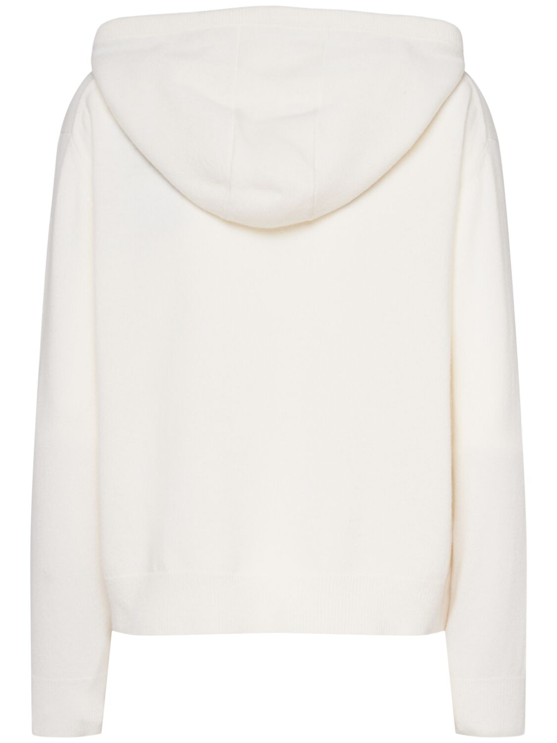 Shop Max Mara Tenente Hooded Wool & Cashmere Sweater In White