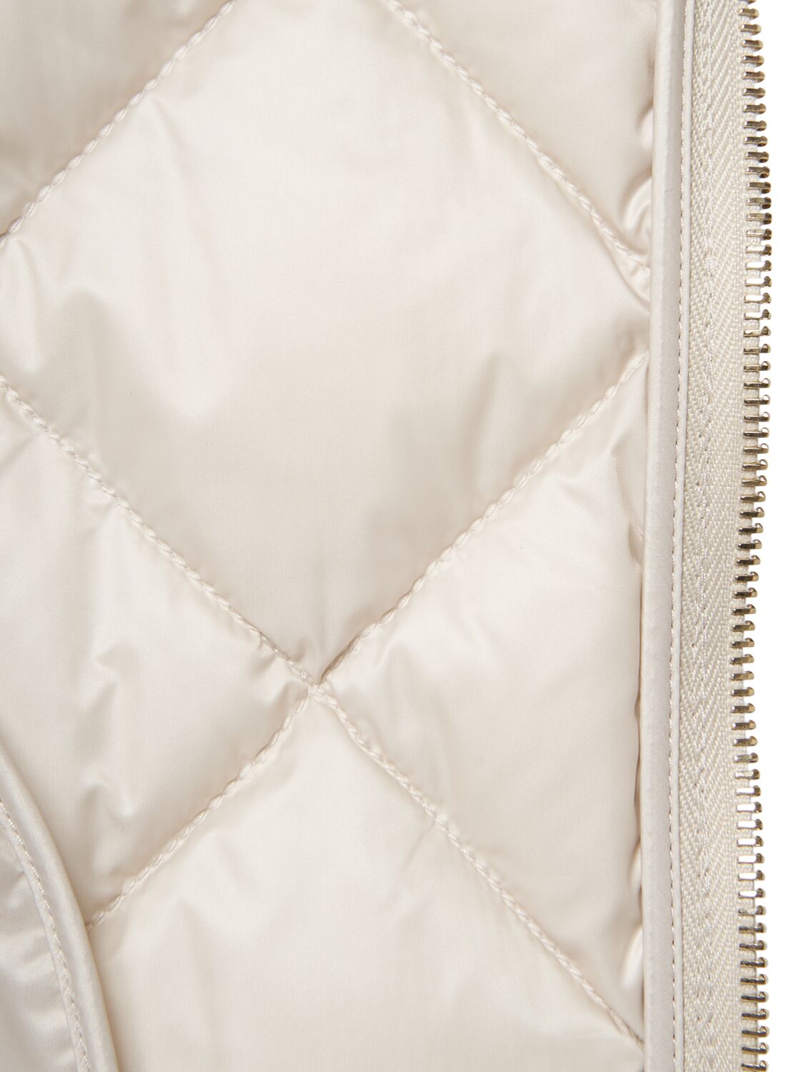 Shop Max Mara Tregic Waterproof Quilted Down Vest In White