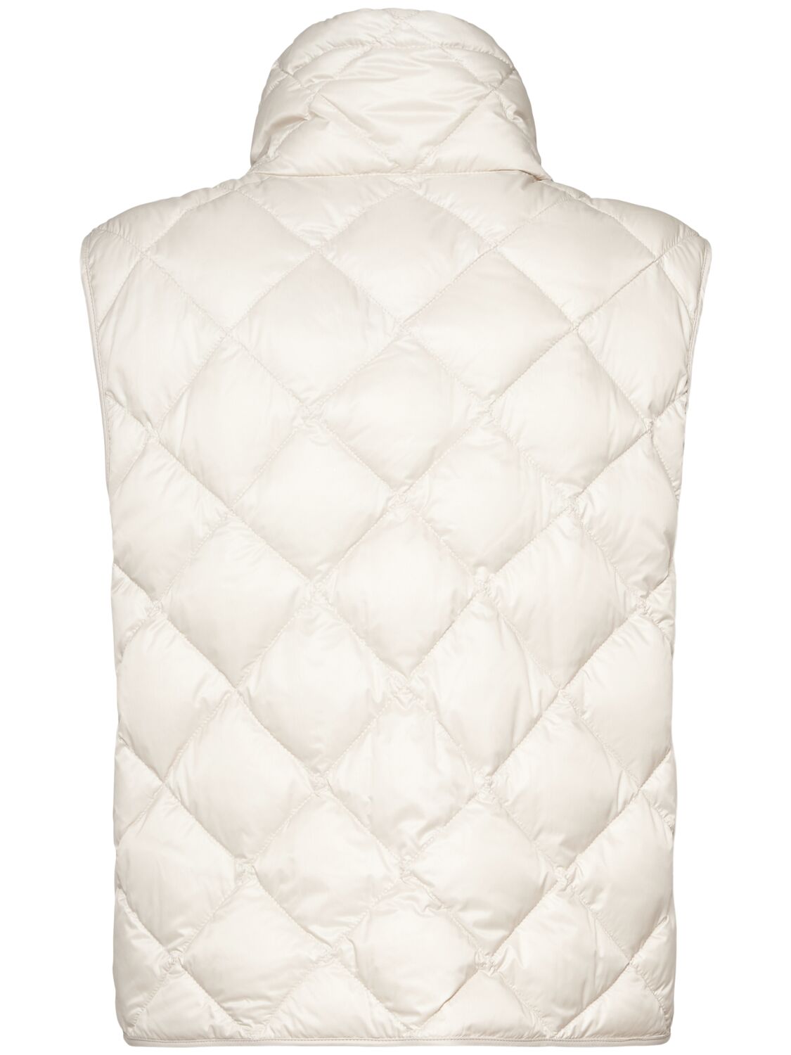 Shop Max Mara Tregic Waterproof Quilted Down Vest In White