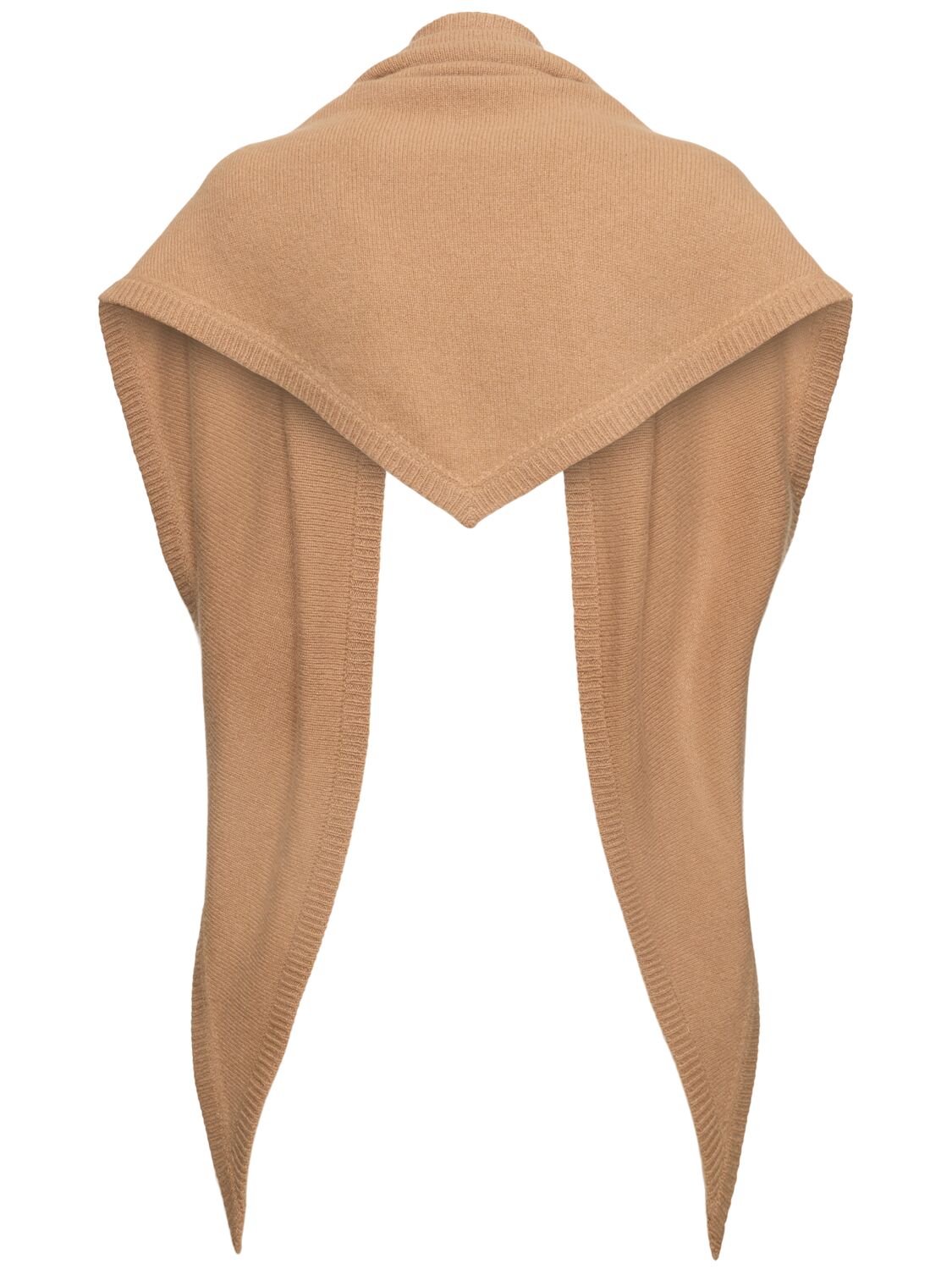 Shop Totême Triangle Wool & Cashmere Scarf In Camel