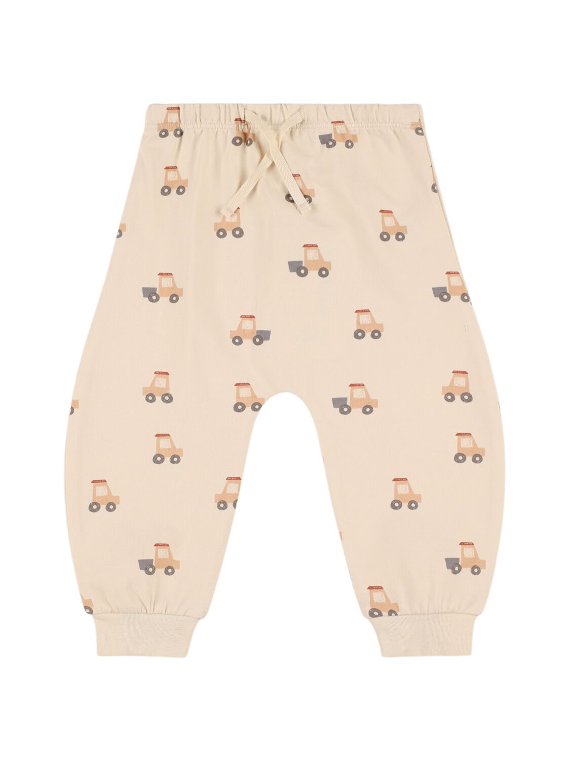 Quincy Mae Kids' Printed Organic Cotton Sweatpants In White