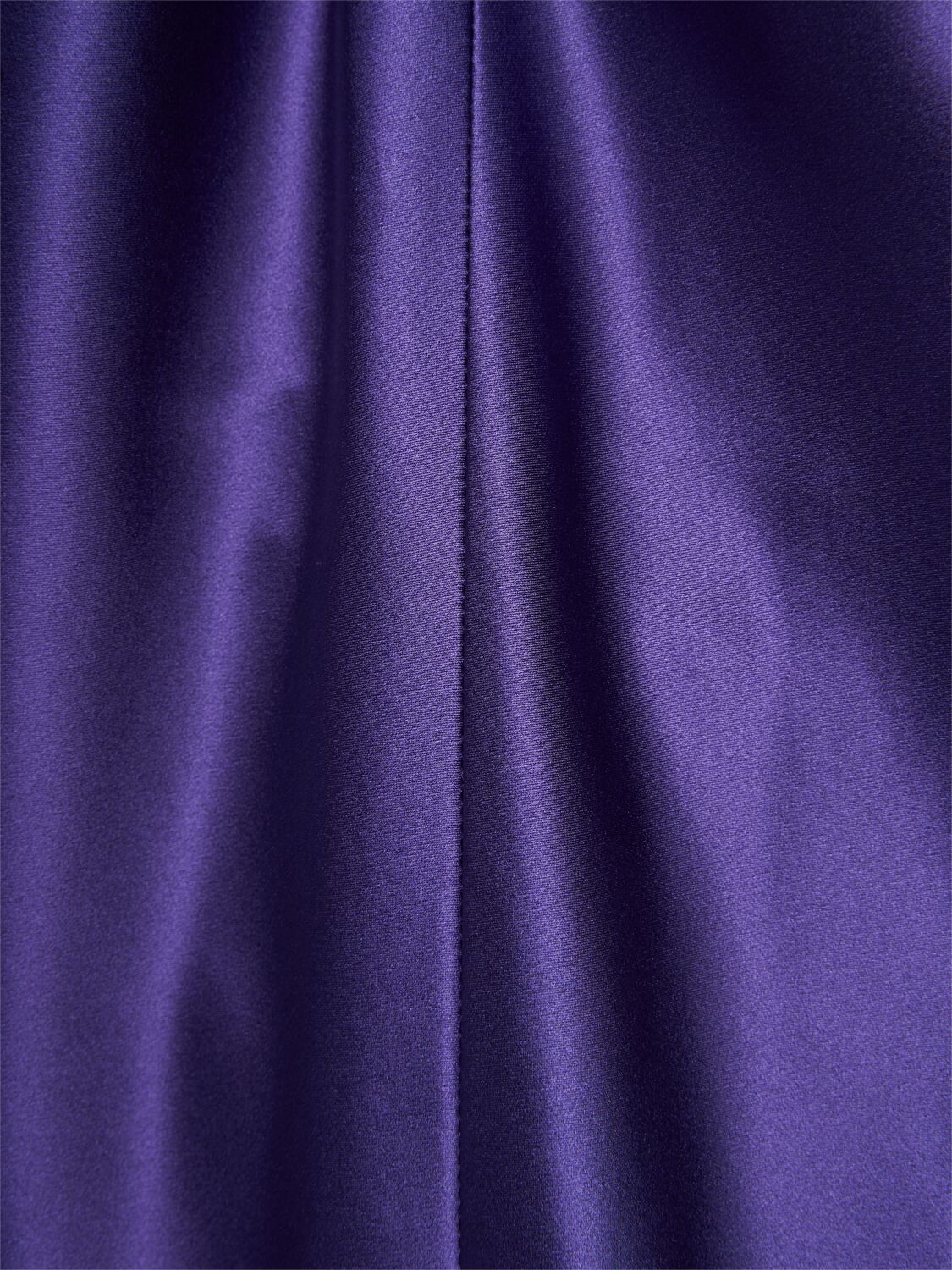 Shop Max Mara Egizio Silk Satin Long Dress In Purple