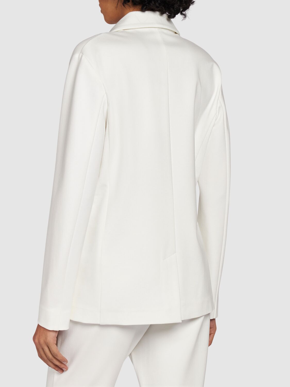 Shop Max Mara Joice Punto Milano Blazer In White