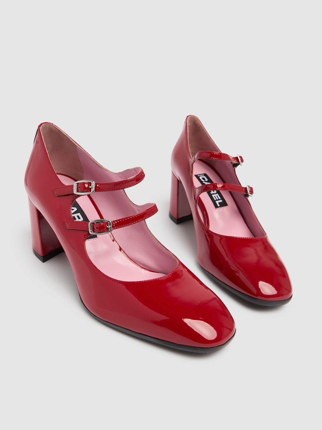 Shop Carel 60mm Alice Patent Leather Pumps In Red