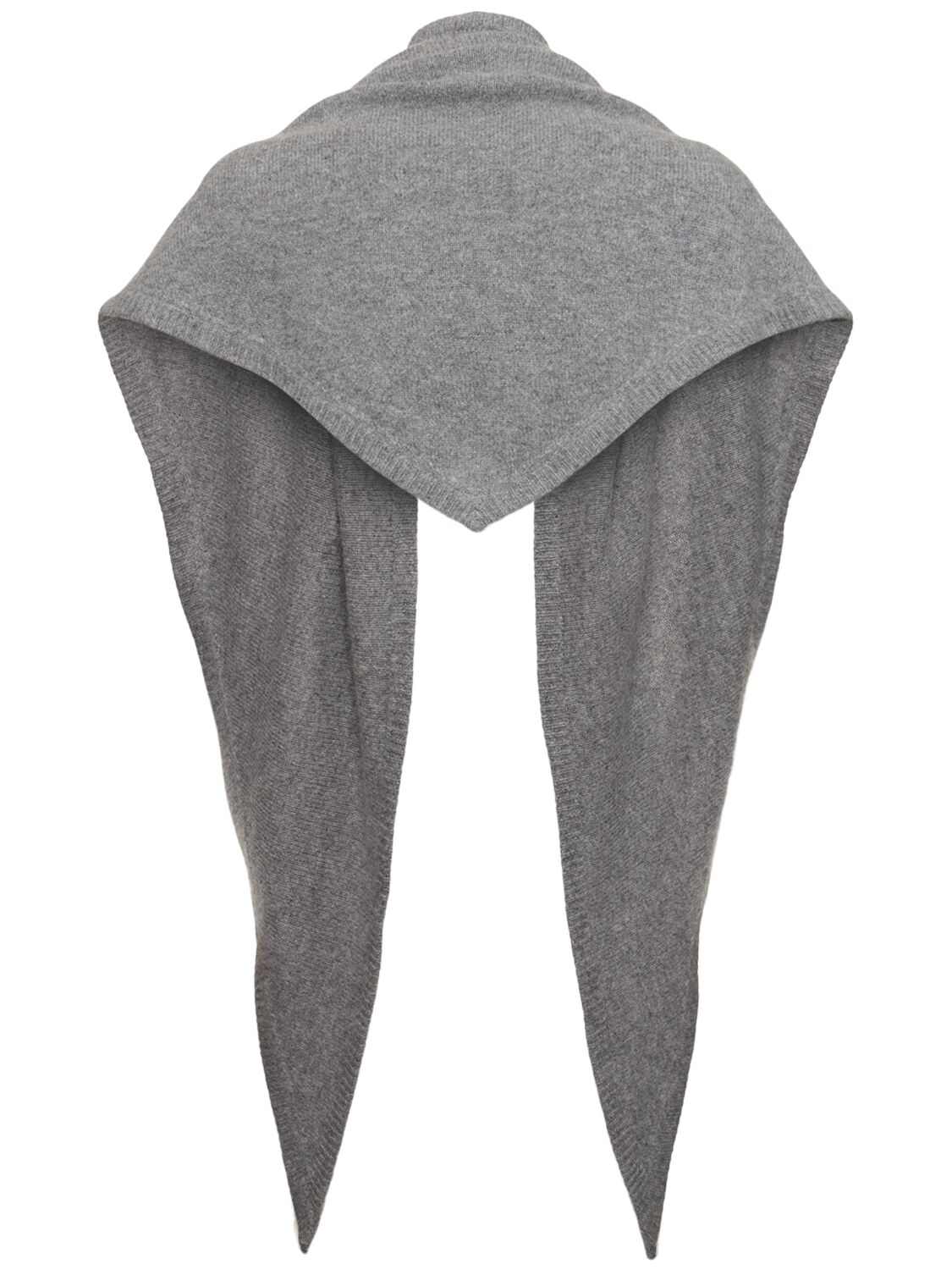 Shop Totême Triangle Wool & Cashmere Scarf In Grey